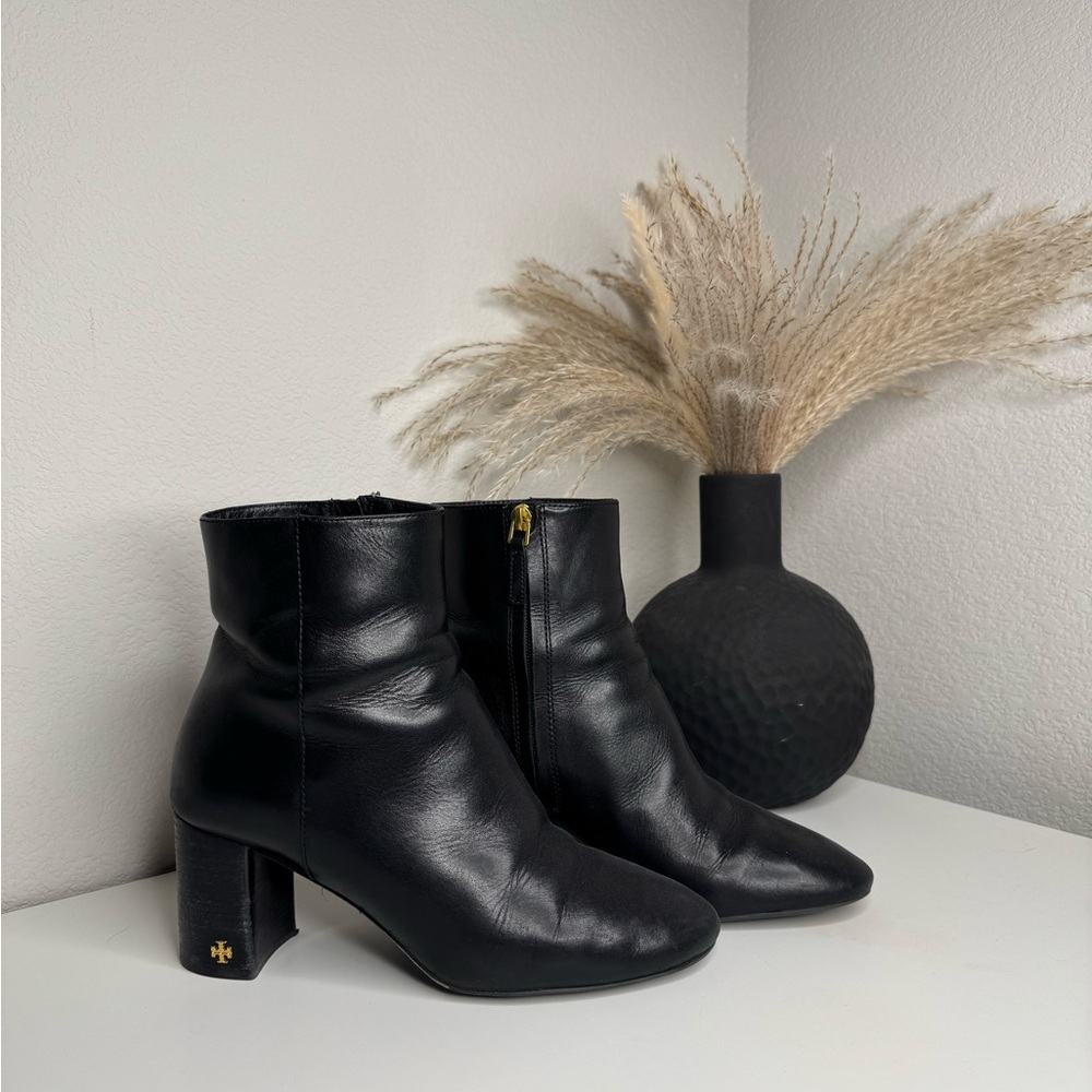 Authentic Tory Burch Black Heeled Boots